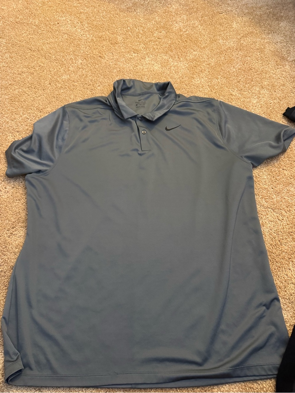 Nike Men's Dri-FIT golf shirt size XXL grey color